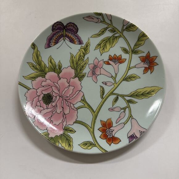 Set of 2 Vintage Blue Bird Plates The Haldon Group Butterfly Country Farmhouse - Picture 6 of 8